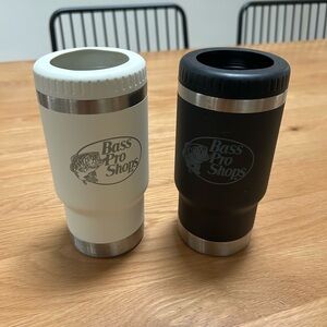 Bass Pro Shops Black and White Insulated Tumblers